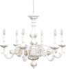 Lampadario-In-Legno-Classico-Bianco-Opaco-6-Luci-Fenicottero