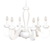 Lampadario-In-Legno-Classico-Bianco-Opaco-6-Luci-Sula