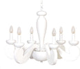 Lampadario-In-Legno-Classico-Bianco-Opaco-6-Luci-Sula