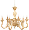 Lampadario-In-Legno-Classico-Crema-Decapè-Oro-6-Luci-Avocetta