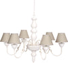 Lampadario-In-Legno-Classico-Crema-Sbiancato-Con-Paralume-6-Luci-Smergo
