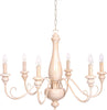 Lampadario-In-Legno-Classico-Ocra-Sbiancato-6-Luci-Anatra