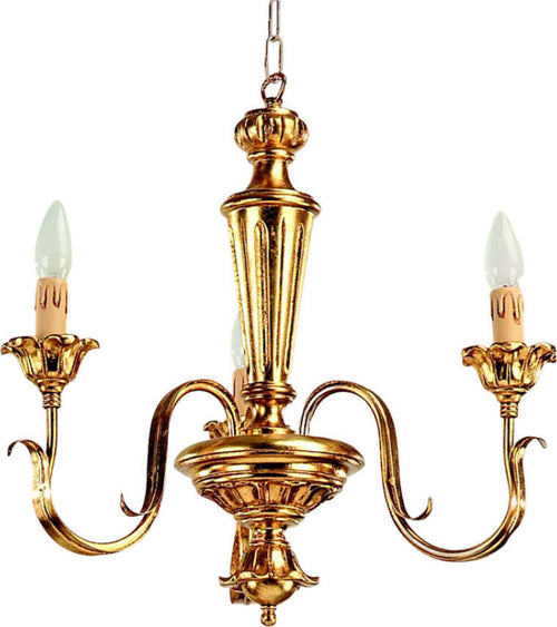 Lampadario-In-Legno-Classico-Oro-3-Luci-Pernice