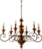 Lampadario-In-Legno-Classico-Oro-6-Luci-Sparviero