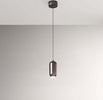 Lampadario-In-Metallo-Contemporaneo-Bullet-Marrone-Led