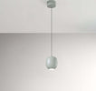 Lampadario-In-Metallo-Contemporaneo-Bullet-Salvia-Led-Diffusore-Ovale