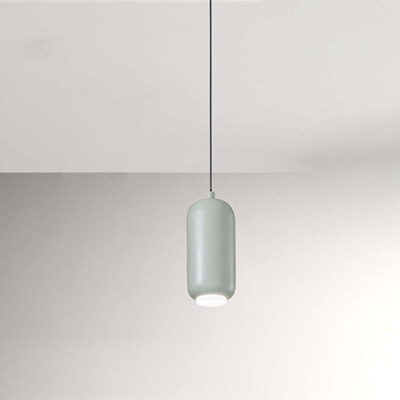 Lampadario-In-Metallo-Contemporaneo-Bullet-Salvia-Led