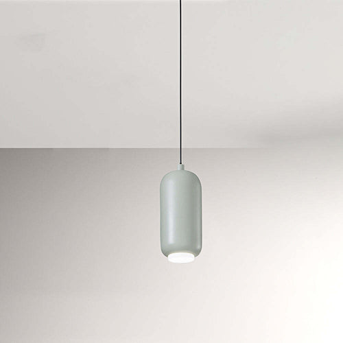 Lampadario-In-Metallo-Contemporaneo-Bullet-Salvia-Led