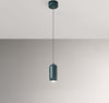 Lampadario-In-Metallo-Contemporaneo-Bullet-Verde-Led