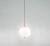 Lampadario-In-Metallo-Contemporaneo-Cirro-Bianco-Led-Diffusore-Ovale