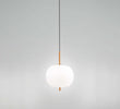 Lampadario-In-Metallo-Contemporaneo-Cirro-Bianco-Led-Diffusore-Ovale