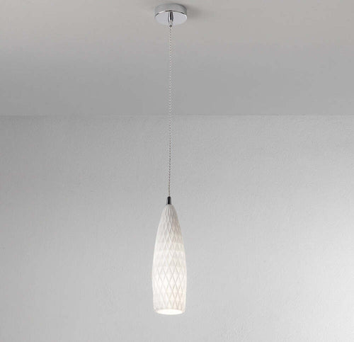 Lampadario-In-Metallo-Contemporaneo-Flut-Bianco-1-Luce-E27