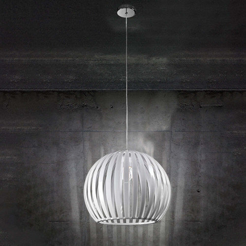 Lampadario-In-Metallo-Contemporaneo-Slice-Cromo-Bianco-1-Luce-E27-Grande