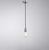 Lampadario-In-Metallo-Industrial-Clean-Cromo-Spazzolato-1-Luce-E27