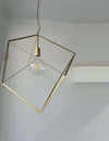 Lampadario-In-Metallo-Industrial-Cube-Oro-1-Luce-E27