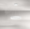 Lampadario-In-Metallo-Moderno-Kirko-Bianco-Led-Piccolo