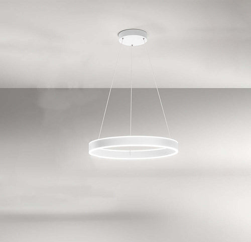 Lampadario-In-Metallo-Moderno-Kirko-Bianco-Led-Piccolo