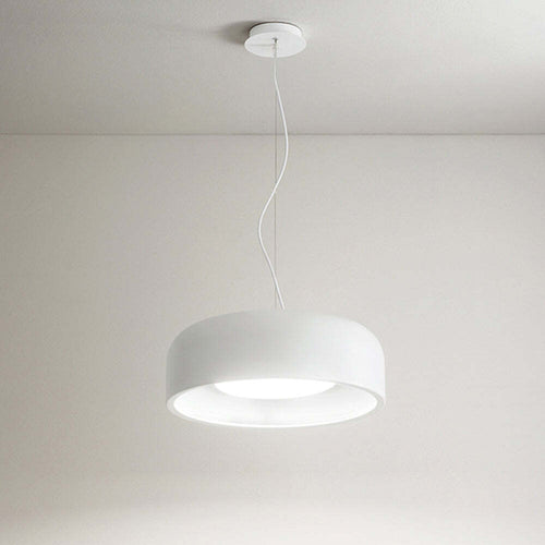 Lampadario-In-Metallo-Moderno-Pandora-Bianco-1-Luce-E27