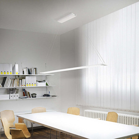 Lampadario-In-Metallo-Moderno-Sway-Bianco-2-Luci