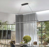 Lampadario-In-Metallo-Moderno-Sway-Nero-2-Luci