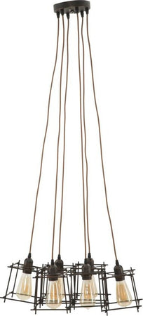 Lampadario Indust Stick 6 Luci Cm 16X16X16 (Singolo) Illuminazione/Illuminazione per interni/Lampadari lampade a sospensione e plafoniere/Lampadari Led Mall Home - Napoli, Commerciovirtuoso.it