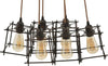 Lampadario Indust Stick 6 Luci Cm 16X16X16 (Singolo) Illuminazione/Illuminazione per interni/Lampadari lampade a sospensione e plafoniere/Lampadari Led Mall Home - Napoli, Commerciovirtuoso.it
