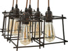 Lampadario Indust Stick 6 Luci Cm 16X16X16 (Singolo) Illuminazione/Illuminazione per interni/Lampadari lampade a sospensione e plafoniere/Lampadari Led Mall Home - Napoli, Commerciovirtuoso.it