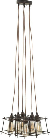 Lampadario Indust Stick 6 Luci Cm 16X16X16 (Singolo) Illuminazione/Illuminazione per interni/Lampadari lampade a sospensione e plafoniere/Lampadari Led Mall Home - Napoli, Commerciovirtuoso.it