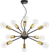 Lampadario-Industrial---Minimal-Jackson-Metallo-Nero-12-Luci