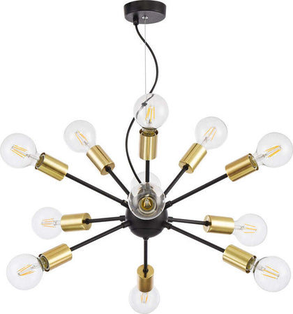 Lampadario-Industrial---Minimal-Jackson-Metallo-Nero-12-Luci
