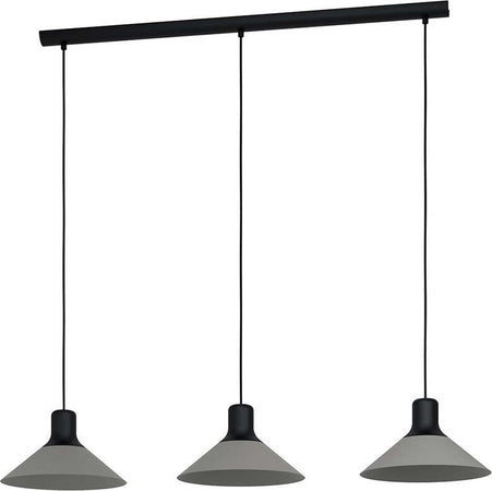 Lampadario-Industrial-Abreosa-3-Luci-Metallo-Nero-E-Grigio