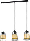 Lampadario-Industrial-Anwick-3-Luci-Metallo-Nero