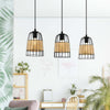Lampadario-Industrial-Anwick-3-Luci-Metallo-Nero