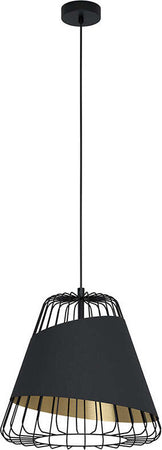 Lampadario-Industrial-Austell-1-Luce-Acciaio-Nero-E-Oro