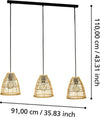 Lampadario-Industrial-Ayesgarth-3-Luci-Acciaio-Nero