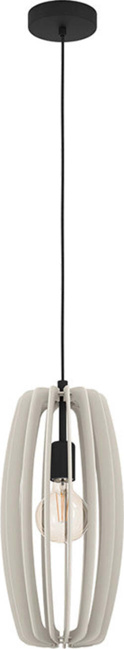 Lampadario-Industrial-Bajazzara-1-Luce-Acciaio-Nero-Diffusore-Grigio