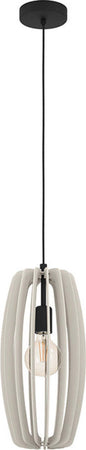 Lampadario-Industrial-Bajazzara-1-Luce-Acciaio-Nero-Diffusore-Grigio