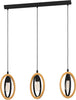 Lampadario-Industrial-Basildon-3-Luci-Metallo-Nero-E-Marrone