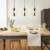 Lampadario-Industrial-Basildon-3-Luci-Metallo-Nero-E-Marrone