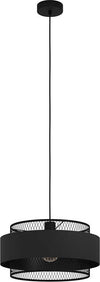 Lampadario-Industrial-Bazely-1-Luce-Acciaio-Nero