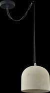 Lampadario-Industrial-Broni-Metallo-Nero-1-Luce-Diffusore-Calcestruzzo-Grigio