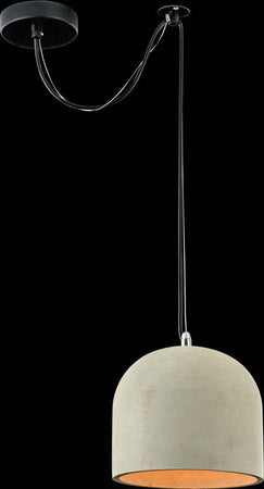 Lampadario-Industrial-Broni-Metallo-Nero-1-Luce-Diffusore-Calcestruzzo-Grigio