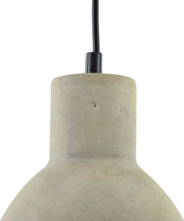 Lampadario-Industrial-Broni-Metallo-Nero-1-Luce-Diffusore-Calcestruzzo-Grigio