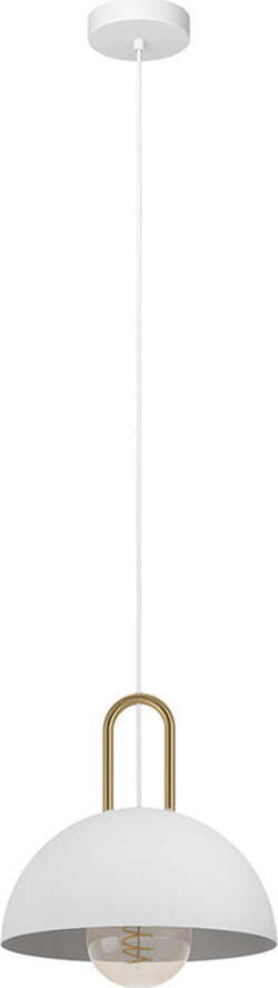 Lampadario-Industrial-Calmanera-1-Luce-Acciaio-Bianco-E-Ottone
