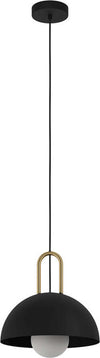 Lampadario-Industrial-Calmanera-1-Luce-Acciaio-Nero-E-Ottone