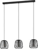 Lampadario-Industrial-Floresta-3-Luci-Acciaio-Nero
