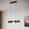 Lampadario-Industrial-Gatuela-1-4-Luci-Acciaio-Nero