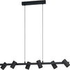 Lampadario-Industrial-Gatuela-1-6-Luci-Acciaio-Nero