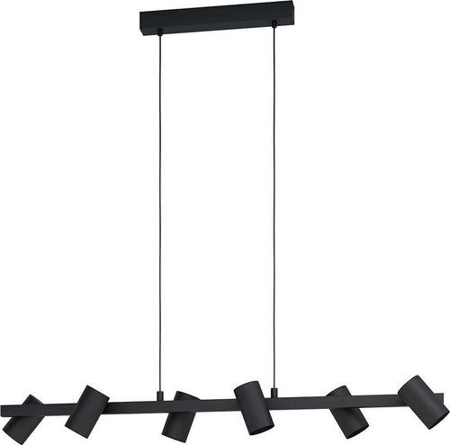 Lampadario-Industrial-Gatuela-1-6-Luci-Acciaio-Nero