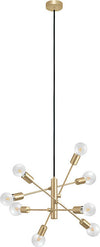 Lampadario-Industrial-Gradoli-1-8-Luci-Acciaio-Ottone-Spazzolato